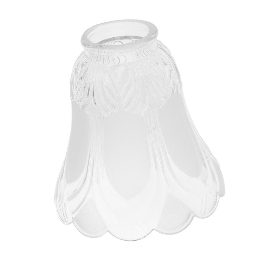 #1 Bell Frosted Glass Shade Ceiling Light Shade Traditional Lamp Shade 2x