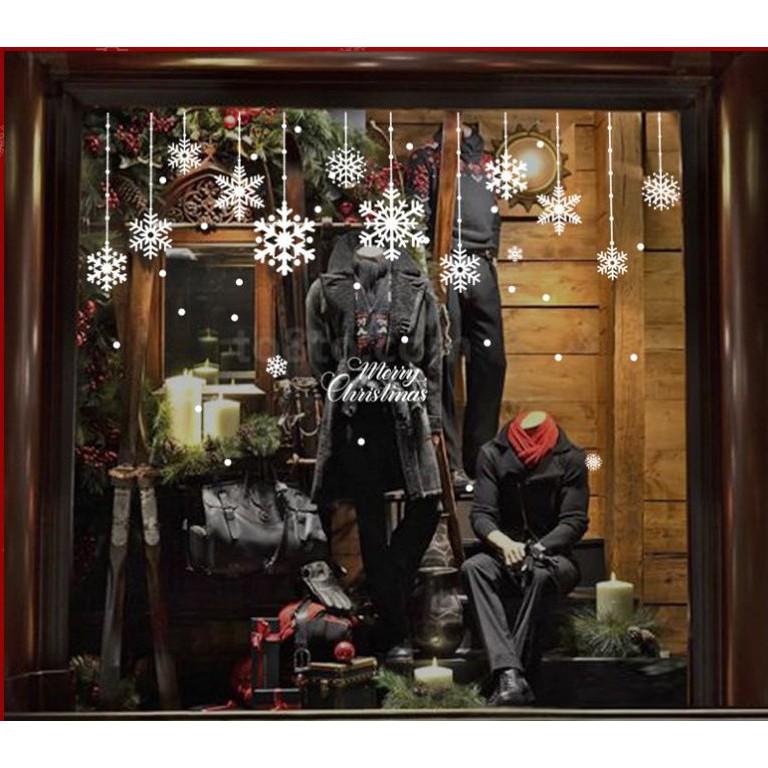 Decal trang trí noel hoa tuyết 02