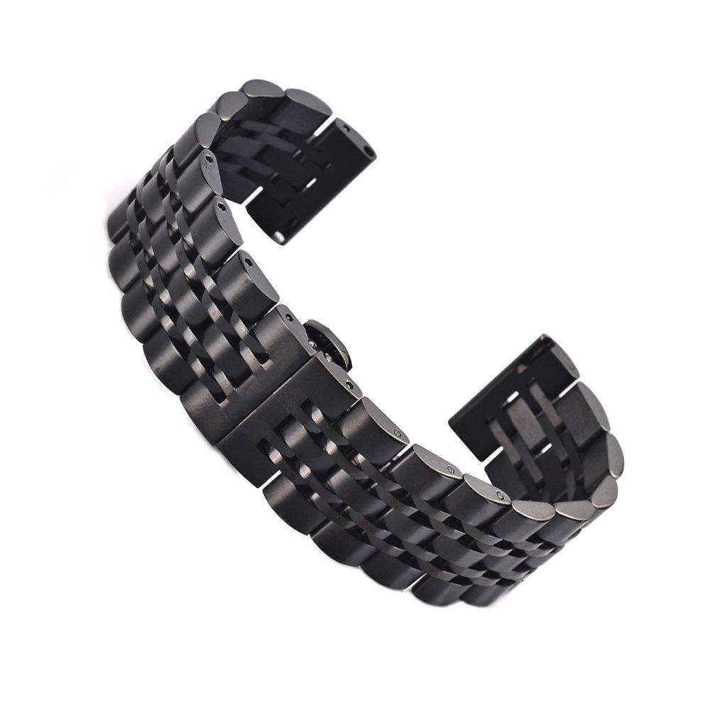 Bộ dây đeo bằng thép không gỉ có khóa bướm cho đồng hồ Garmin Vivoactive 3
