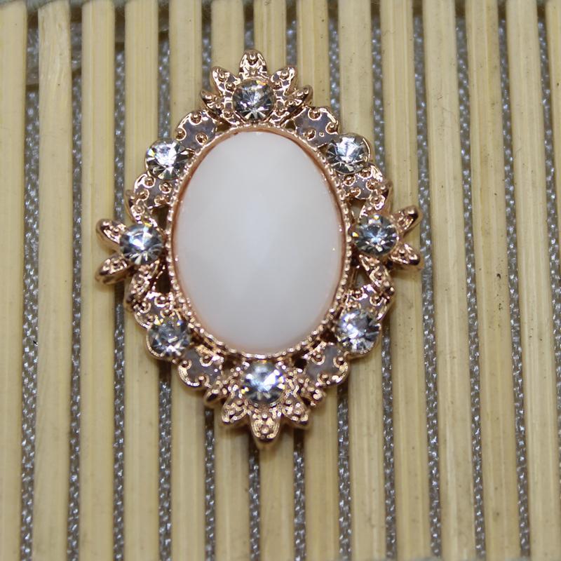 20pcs Rhinestone Flat Beads Button Scrapbook