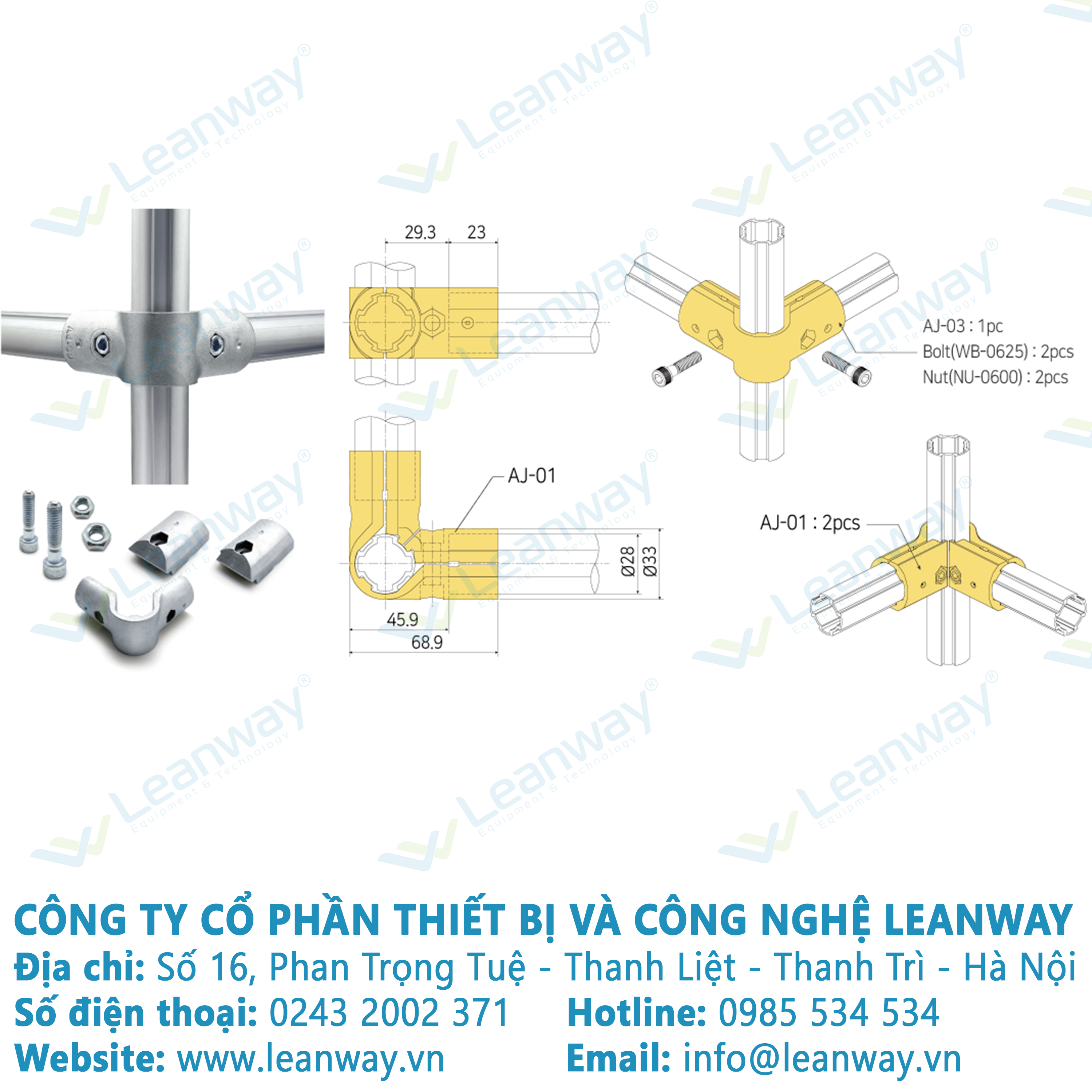 Khớp nối nhôm AJA-03