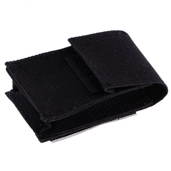 2X 1x 9v Flat Guitar Bass Battery Holder Cover Bag Nylon Container Instruments