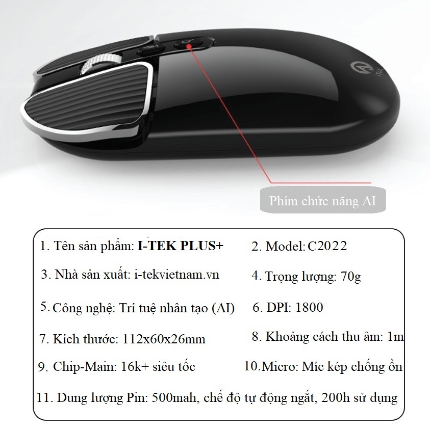 CHUỘT THÔNG MINH I-TEK PLUS+ (Siêu phẩm-Siêu tốc