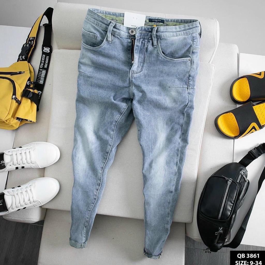 Quần jean nam trơn cao cấp vải jean co dãn hàng chuẩn shop Phuongnamshop20 kvp52