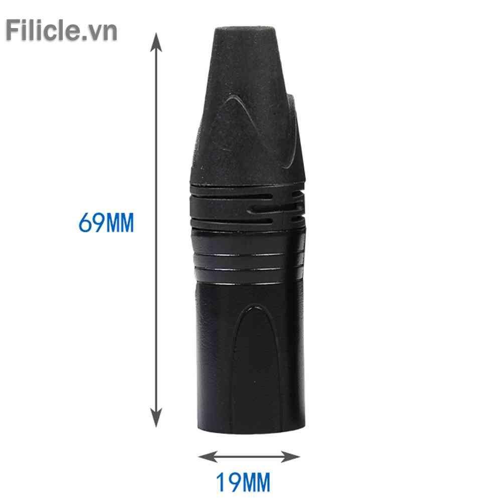 Set 10 Đầu Nối Dây Cáp Âm Thanh Microphone XLR 3Pin