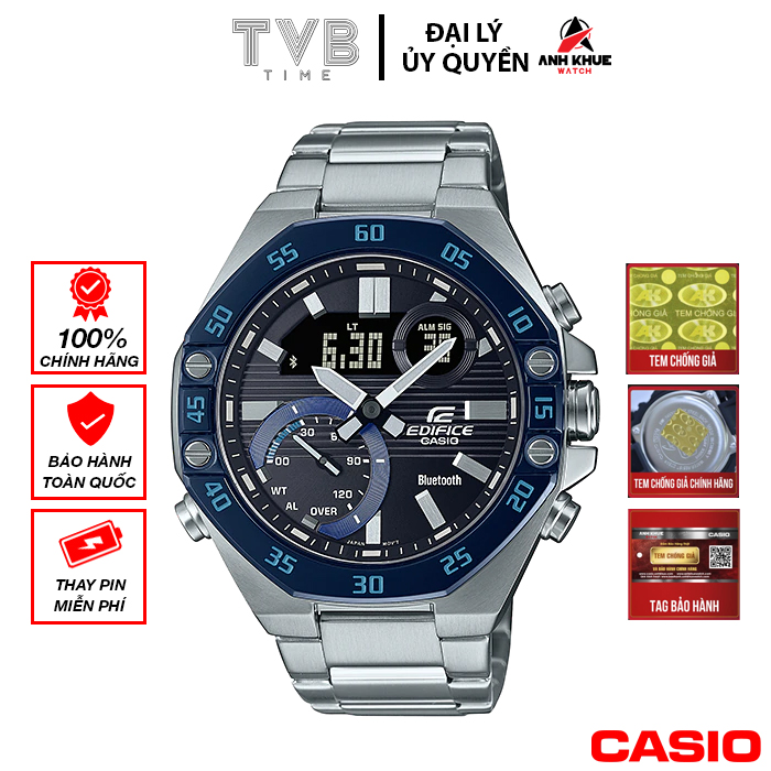 Đồng hồ nam dây kim loại Casio Edifice chính hãng ECB-10DB-1BDF (48mm)