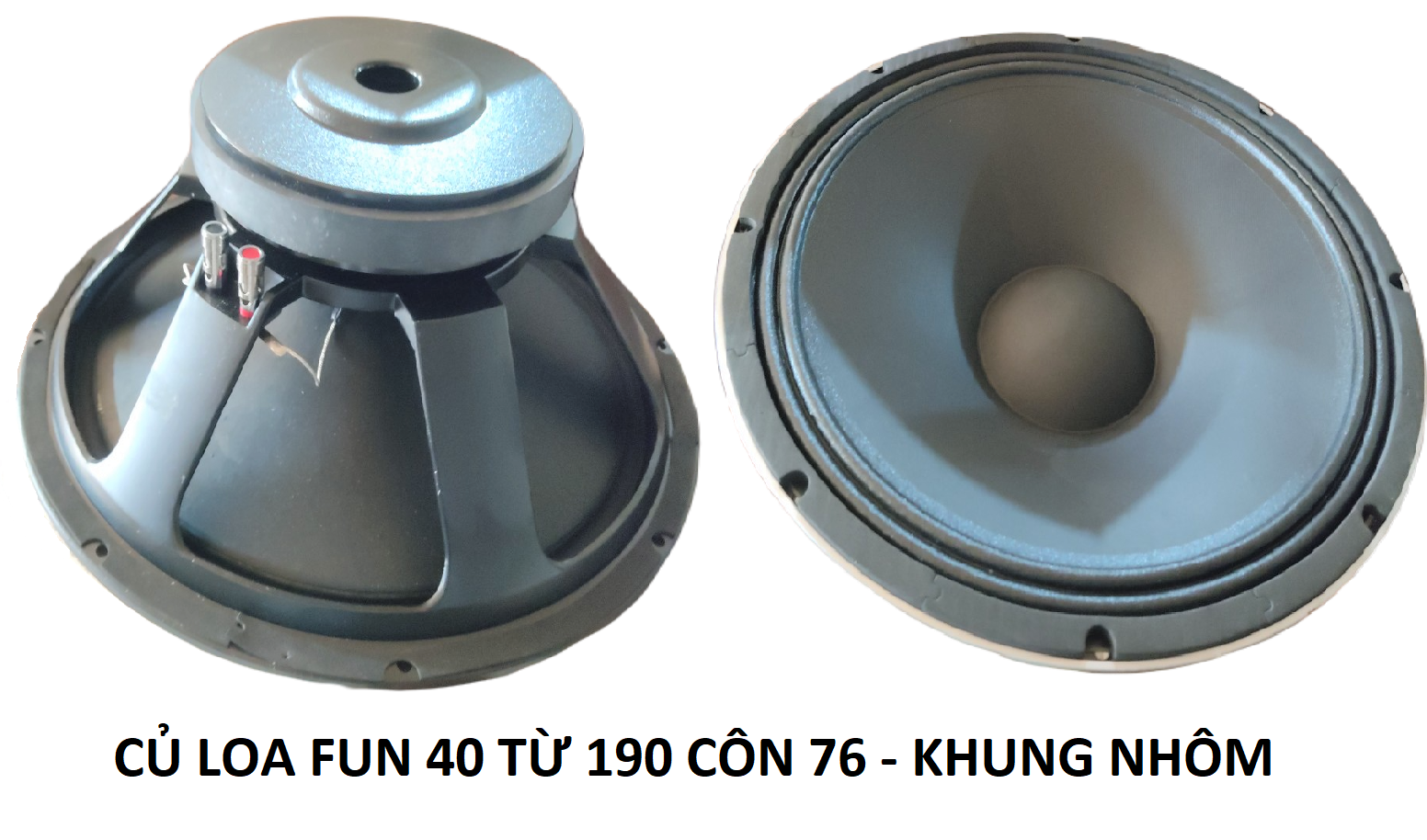 CỦ LOA FUN 40 (4 TẤC) TỪ 190 CÔN 76 - LOA BASS 40 - LOA KARAOKE NGHE NHẠC