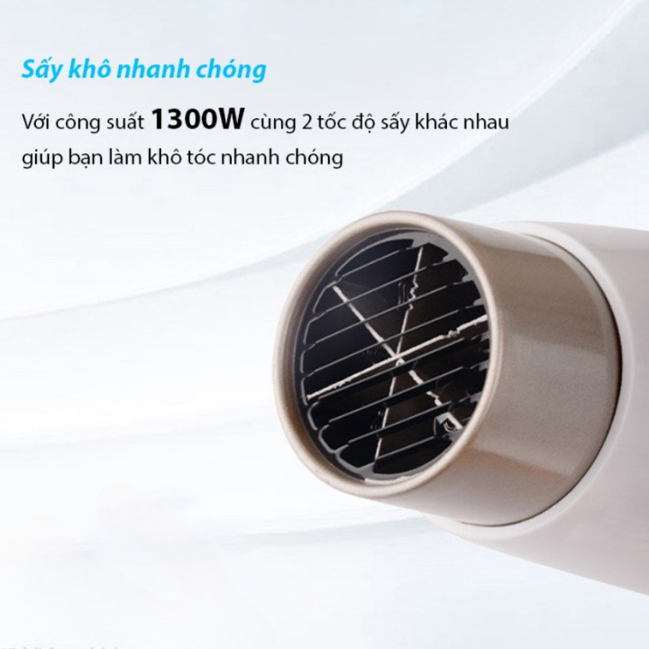 Máy Sấy Tóc Treo Tường Phòng Tắm Phòng Ngủ Tích Hợp Ổ Cắm điện EMDQ Công Nghệ Đức