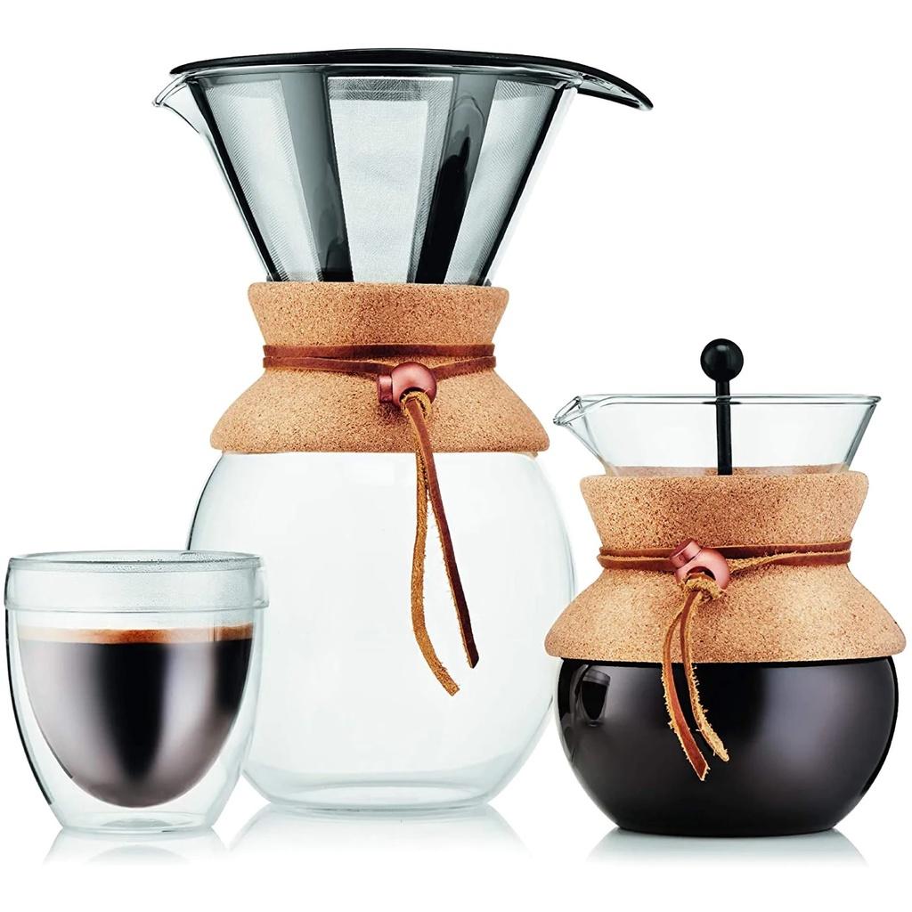 Bình pha cà phê kiểu Pháp Bodum Pour Over 1L 11571-109, xuất xứ Bồ Đào Nha