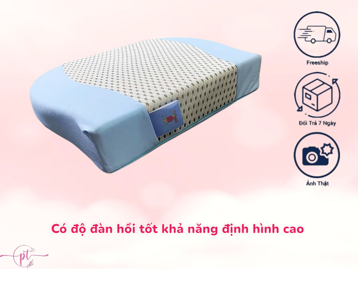 Gối Chống Trào Ngược Cho Bé Babyskin, Chống Chớ Sữa, Chống Sặc Chất Liệu Latex Foam Êm Ái Không Mùi