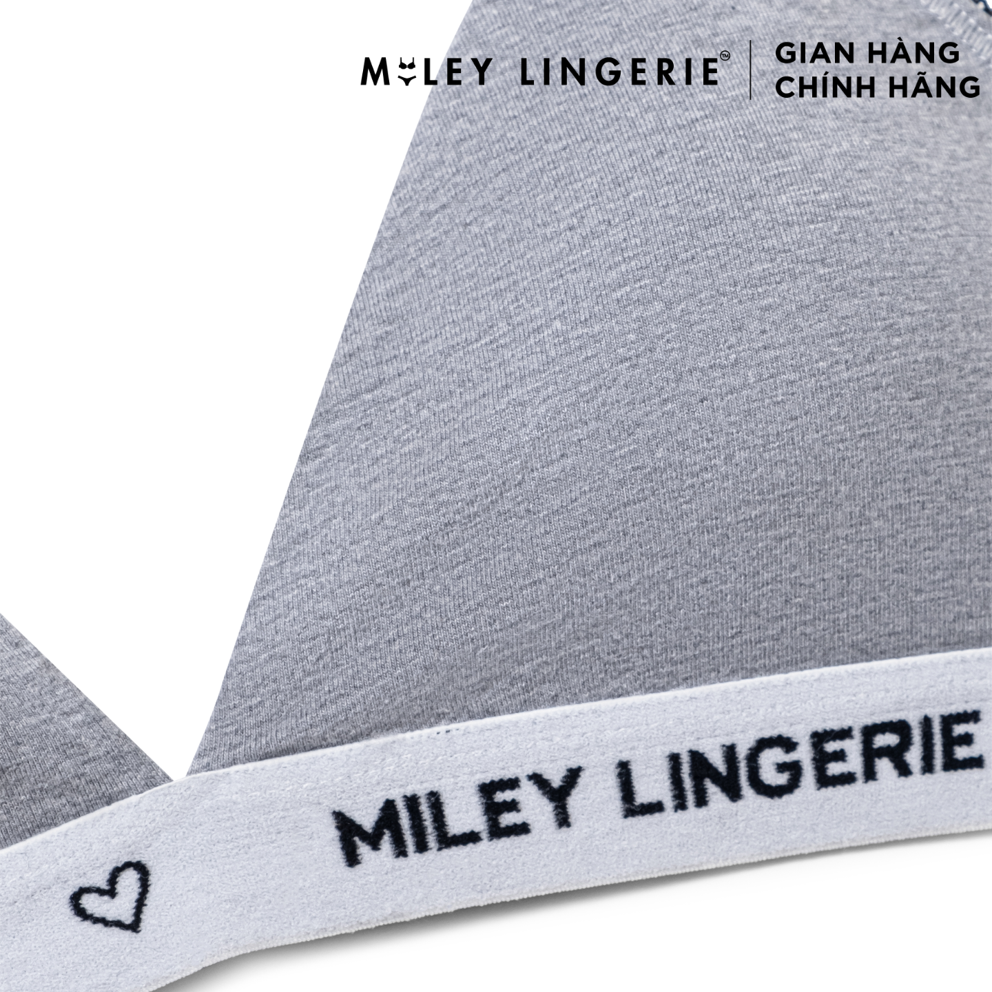 Bộ Đồ Lót Áo Có Đệm Mút Mỏng Và Quần Lưng Chéo Vải Cotton Tự Nhiên BeingMe Dust Star Miley Lingerie