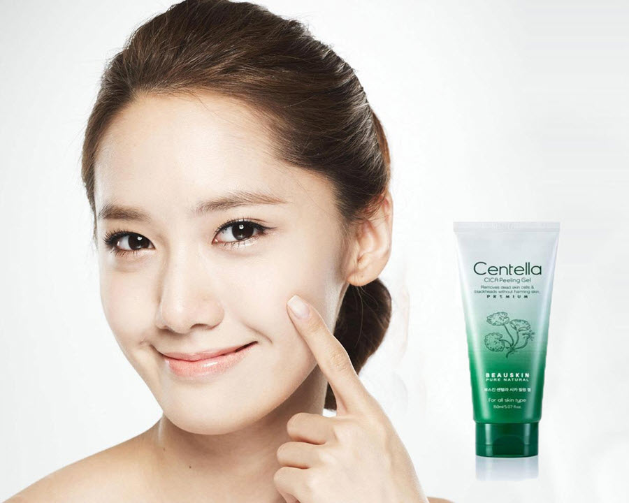 Gel làm sạch da mặt cấp ẩm dưỡng mềm da trắng mịn giúp tái tạo phục hồi da Beauskin Centella CICA Gel, Hàn Quốc 150ml