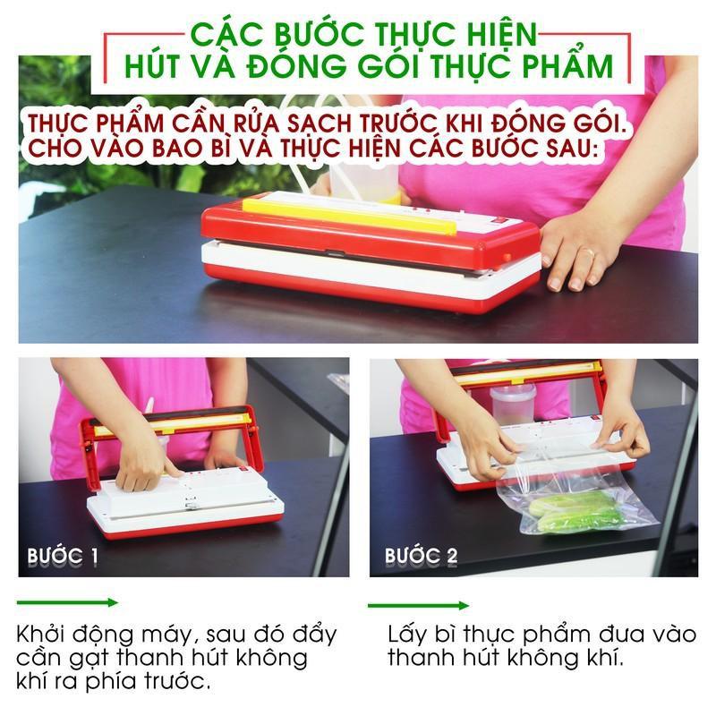 Máy Hút Chân Không DZ 300B - Máy Hút Chân Không Mini, Không Kén Túi, Hút Được Nước