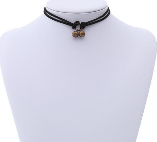 Vòng cổ choker dây da V5 cá tính