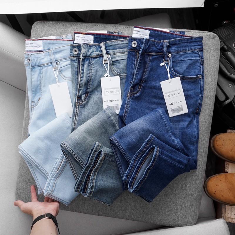 Quần jean VNXK ống ôm hàng xuất dư- jean co giãn