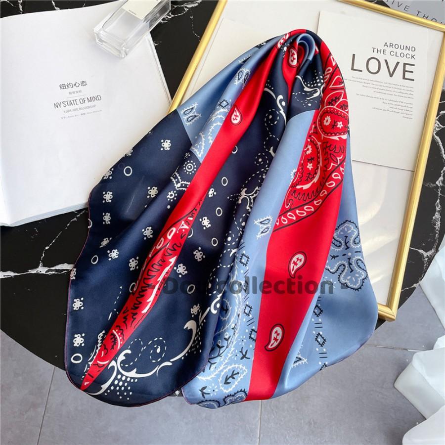 Khăn Turban Bandana EXO Cao Cấp Họa Tiết Tế Bào Đơn Phối Nhiều Màu Chất Lụa Chiffon - 70x70cm - Mã B010