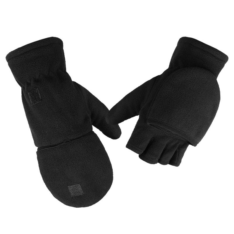 Găng tay mui trần mùa đông lật găng tay ấm áp mùa đông đang chạy bức tranh nhiếp ảnh
