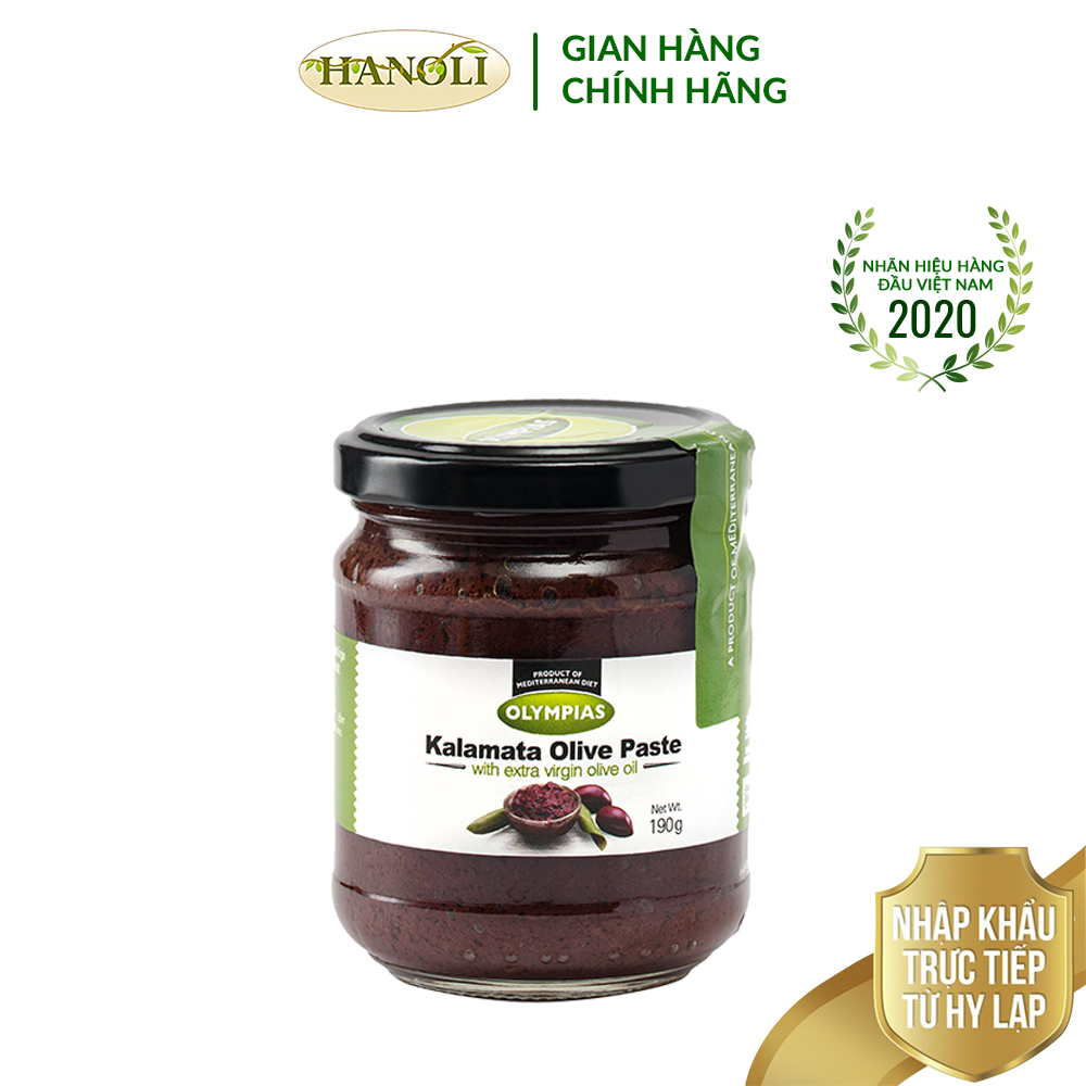 Pate quả oliu tím OLYMPIAS hũ 190g