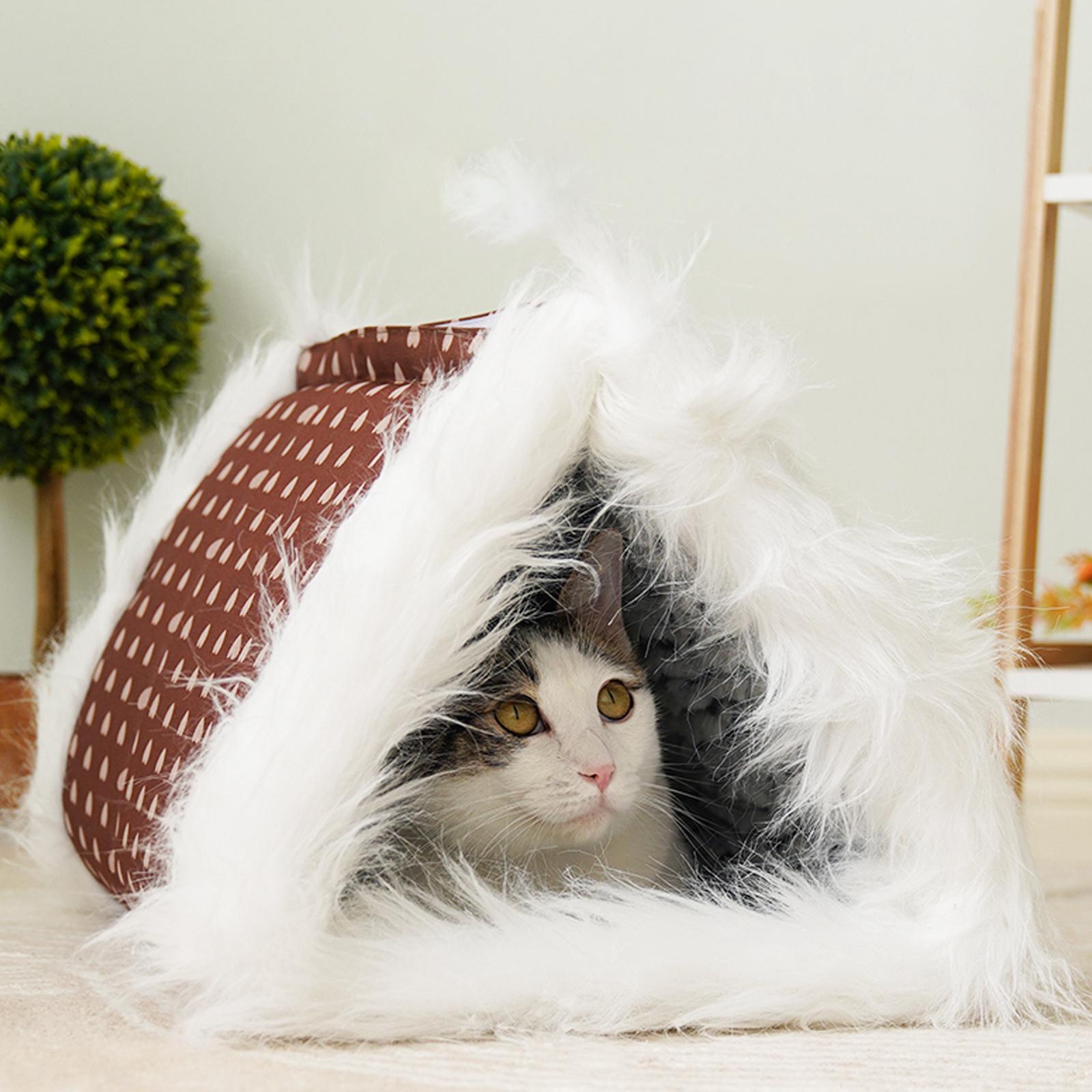 Dog Tent Cave Pet Bed Cat Warm House for Indoor Cats Small Medium Dogs