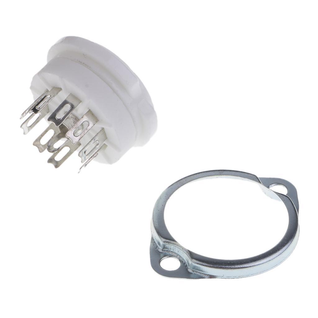 9pin   mounting Vacuum tube socket GZC9- 12AX7,ECC82