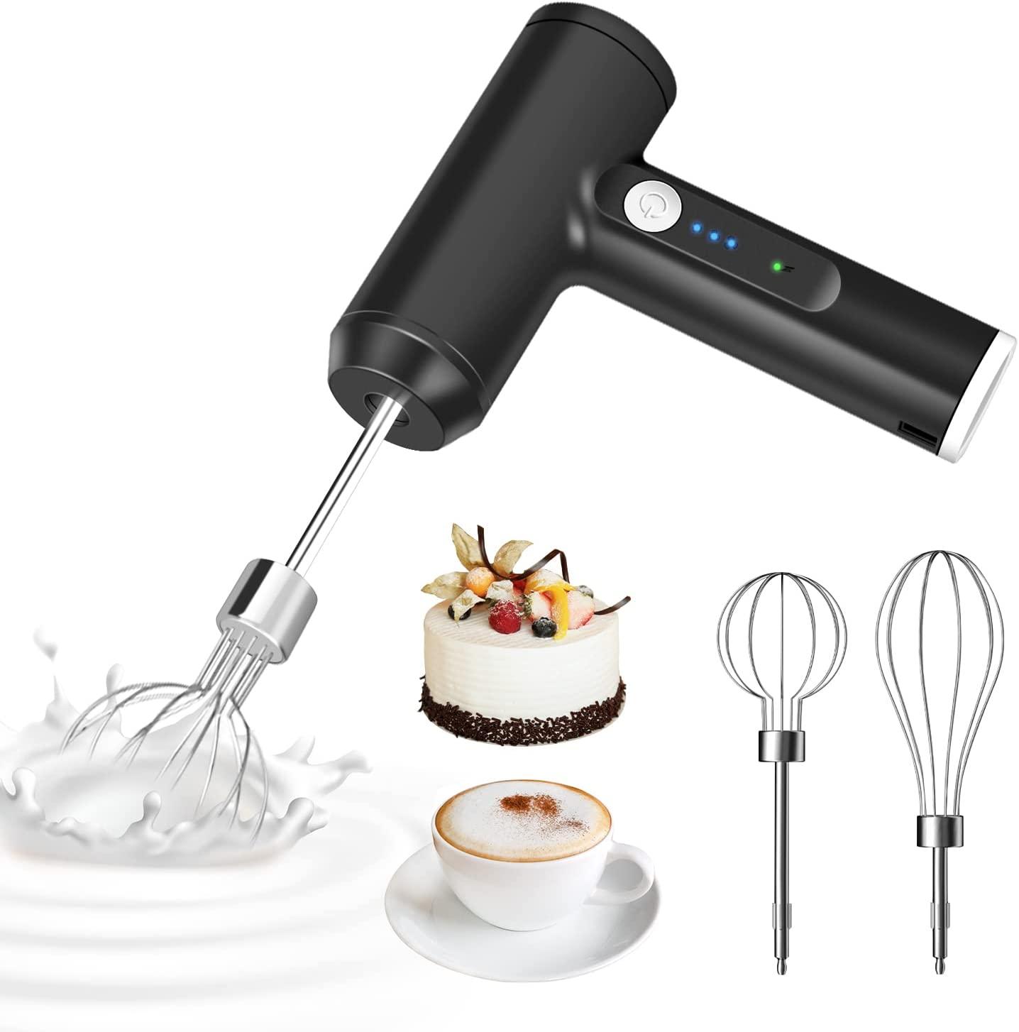 Máy đánh trứng điện không dây, Máy đánh trứng điện, 3 máy đánh 3 tốc độ có thể điều chỉnh