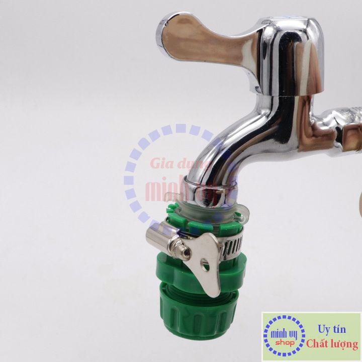 Nối nhanh ống mềm 14mm với vòi nước để tưới cây,rửa xe - Cut nối nhanh ống nước mềm 14-16mm với vòi nước NNCG