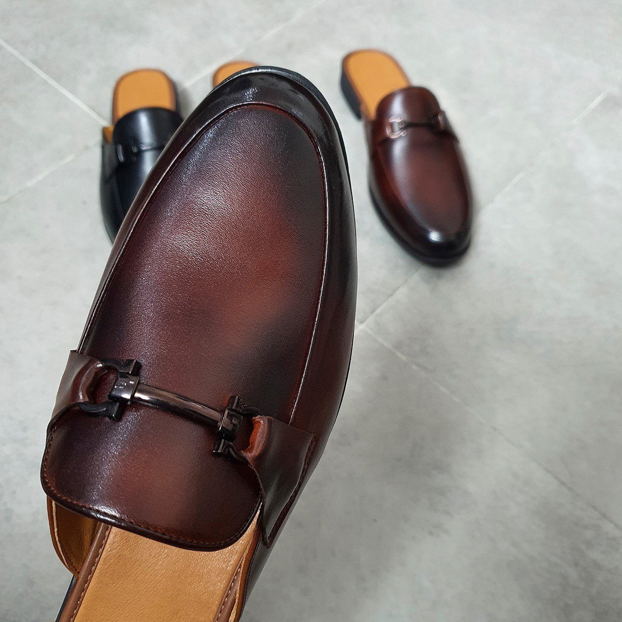 Giày Sục Nam Công Sở Da Bò Thật Cao Cấp Giày Lười Da Nam Đẹp Phong Cách Mới Trẻ Trung Thời Trang