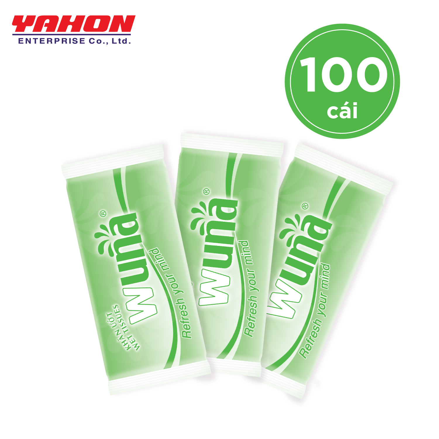 Combo 100 Gói Khăn Ướt Wuna 70g