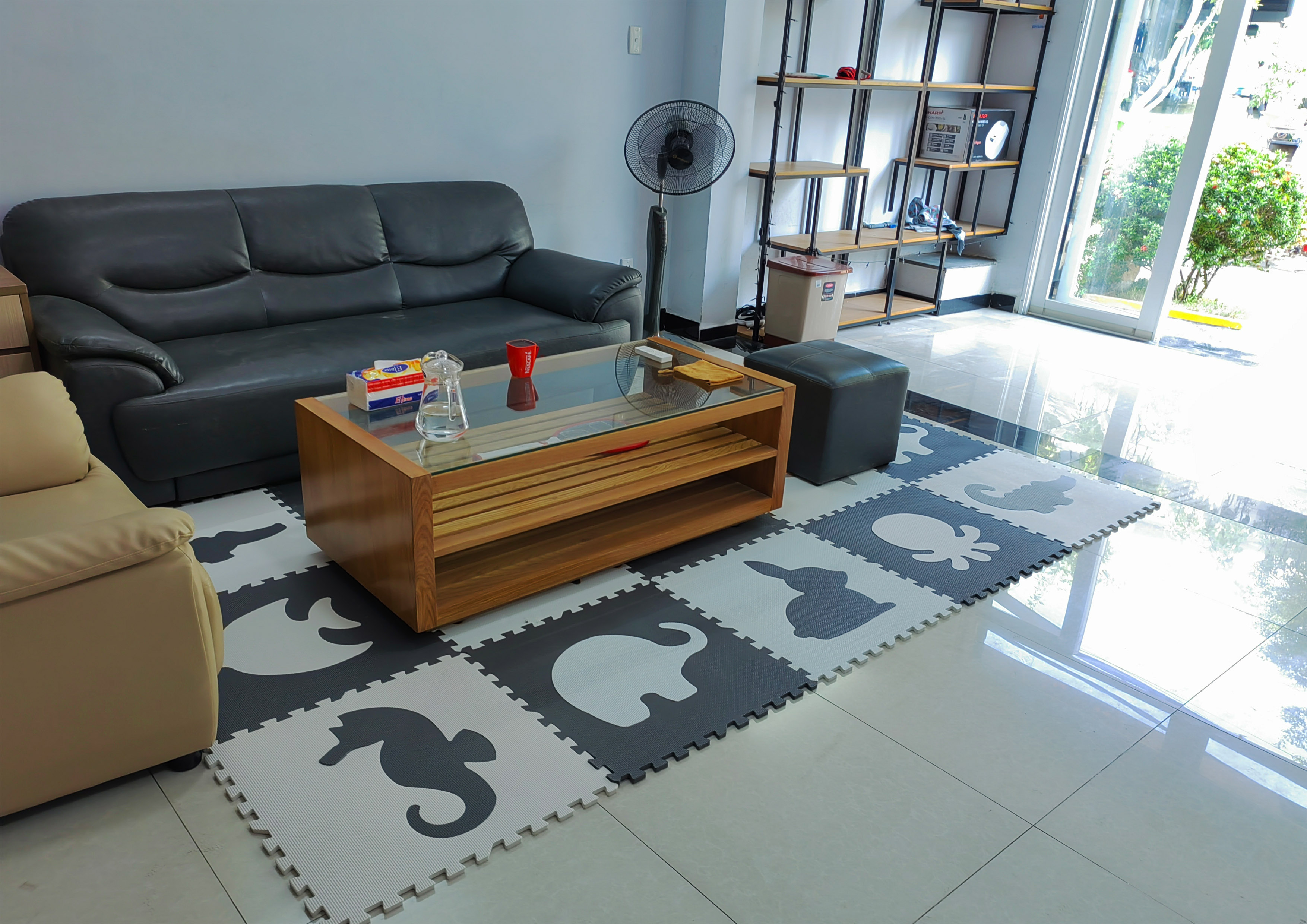 Combo 9 tấm Thảm Xốp Ghép Hình Thú Không Mùi Cho Bé kích thước