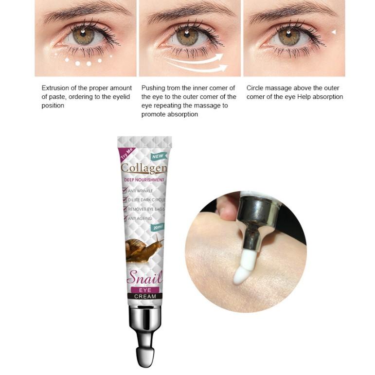 Kem dưỡng ẩm mắt Collagen Eye Cream ốc sên 20ml