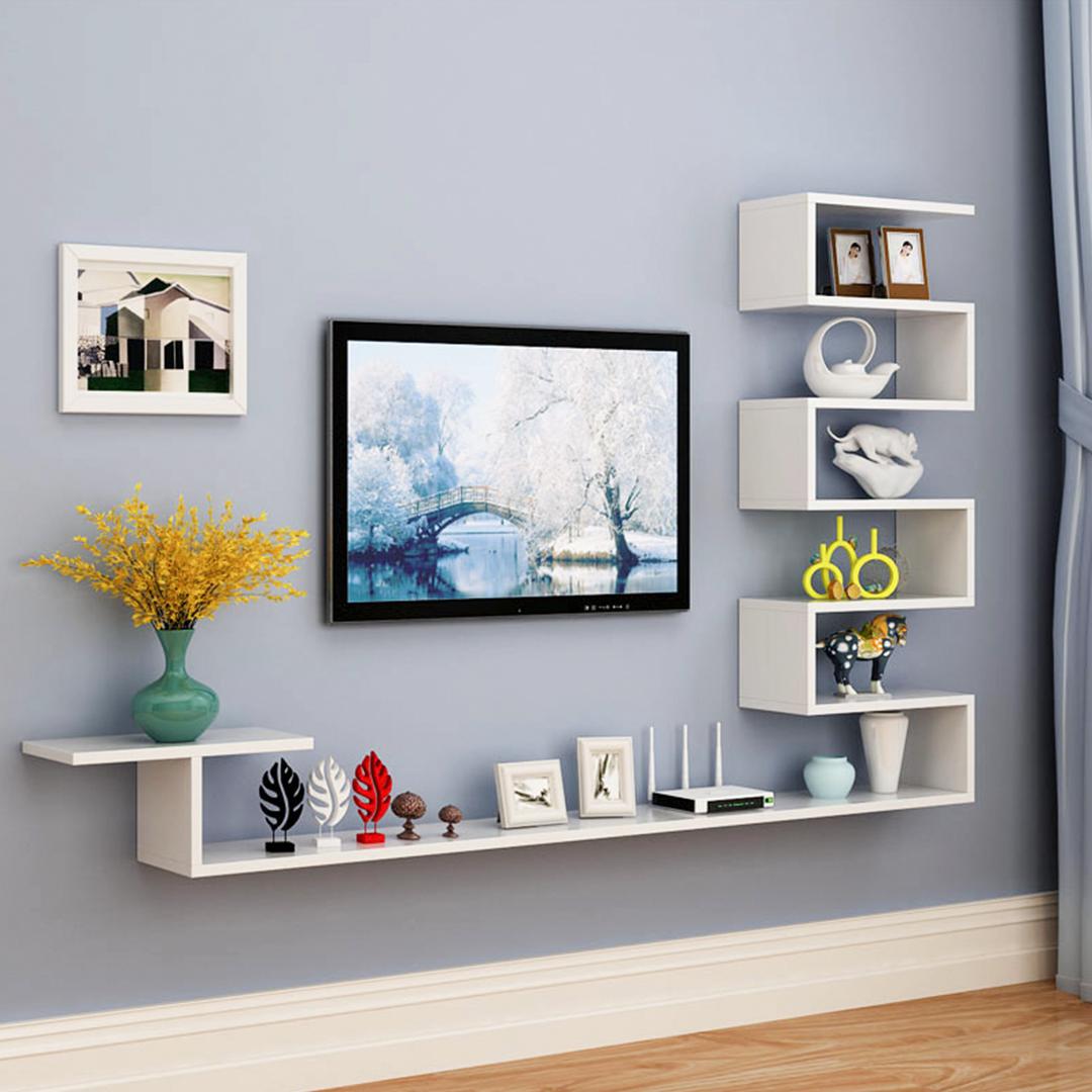 Kệ Tivi gỗ hiện đại SMLIFE Trixie | Gỗ MDF dày 17mm chống ẩm | D224xR20xC132cm