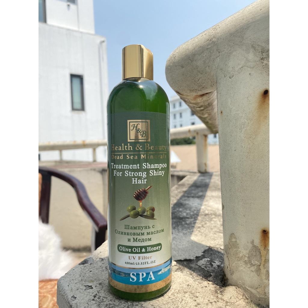 Dầu gội - Health and Beauty - Israel - Olive Oil and Honey Shampoo for Strong and Shiny Hair dành cho tóc yếu và xỉn màu
