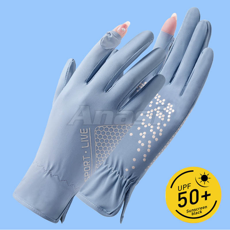 Găng tay chống nắng lụa băng TOLV13 | Chống tia UV SPF50+ | Bao tay chạy xe cho nữ