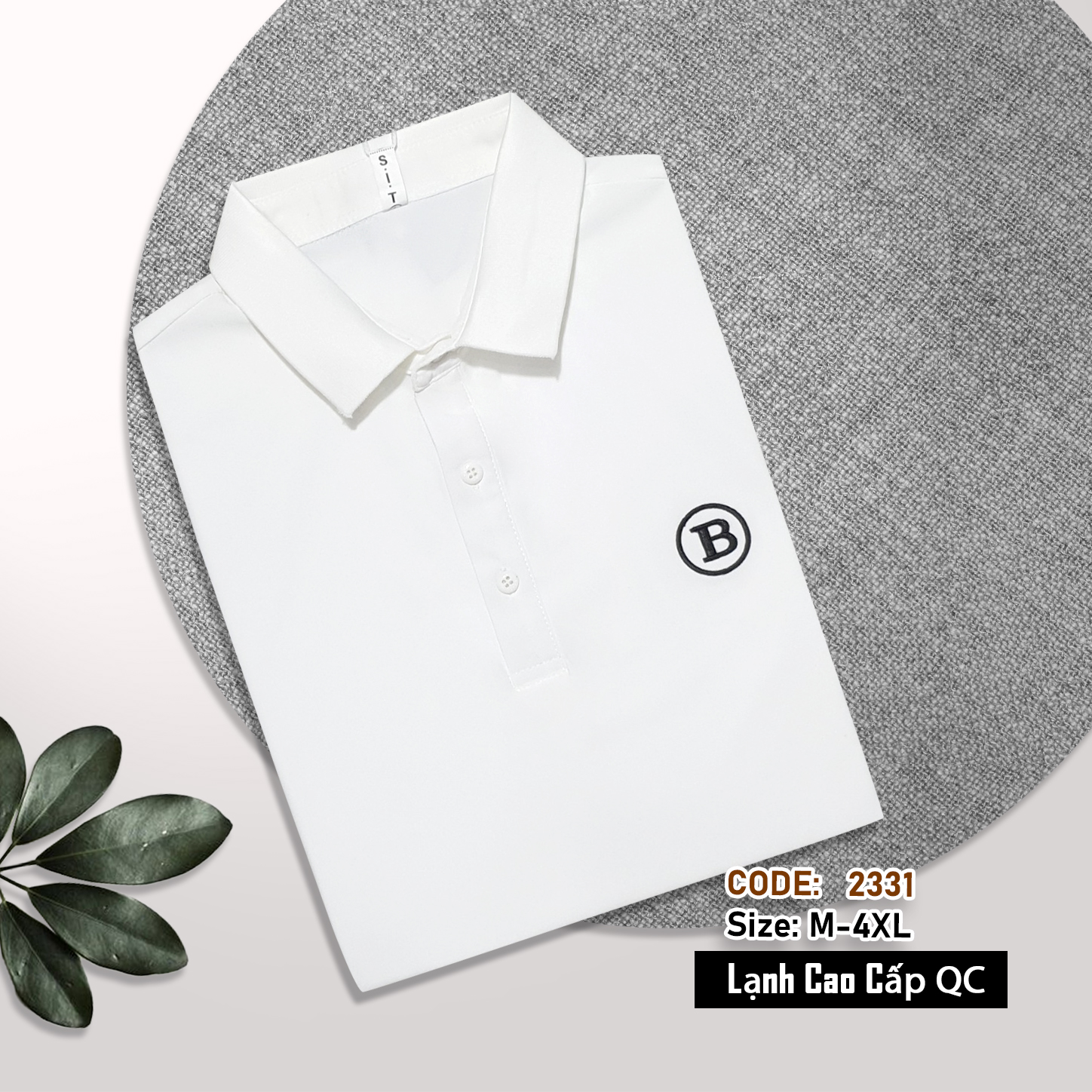 2331 - Áo Polo nam tay ngắn, Áo cổ trụ nam thun lạnh cao cấp, hàng Xưởng may Vinh Thiện Phát, sỉ từ 10 cái