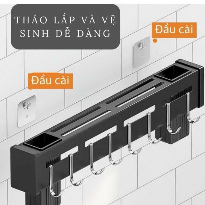 Giá cài dao, cắm đũa thìa dĩa gắn tường thép sơn tĩnh điện chumdecor