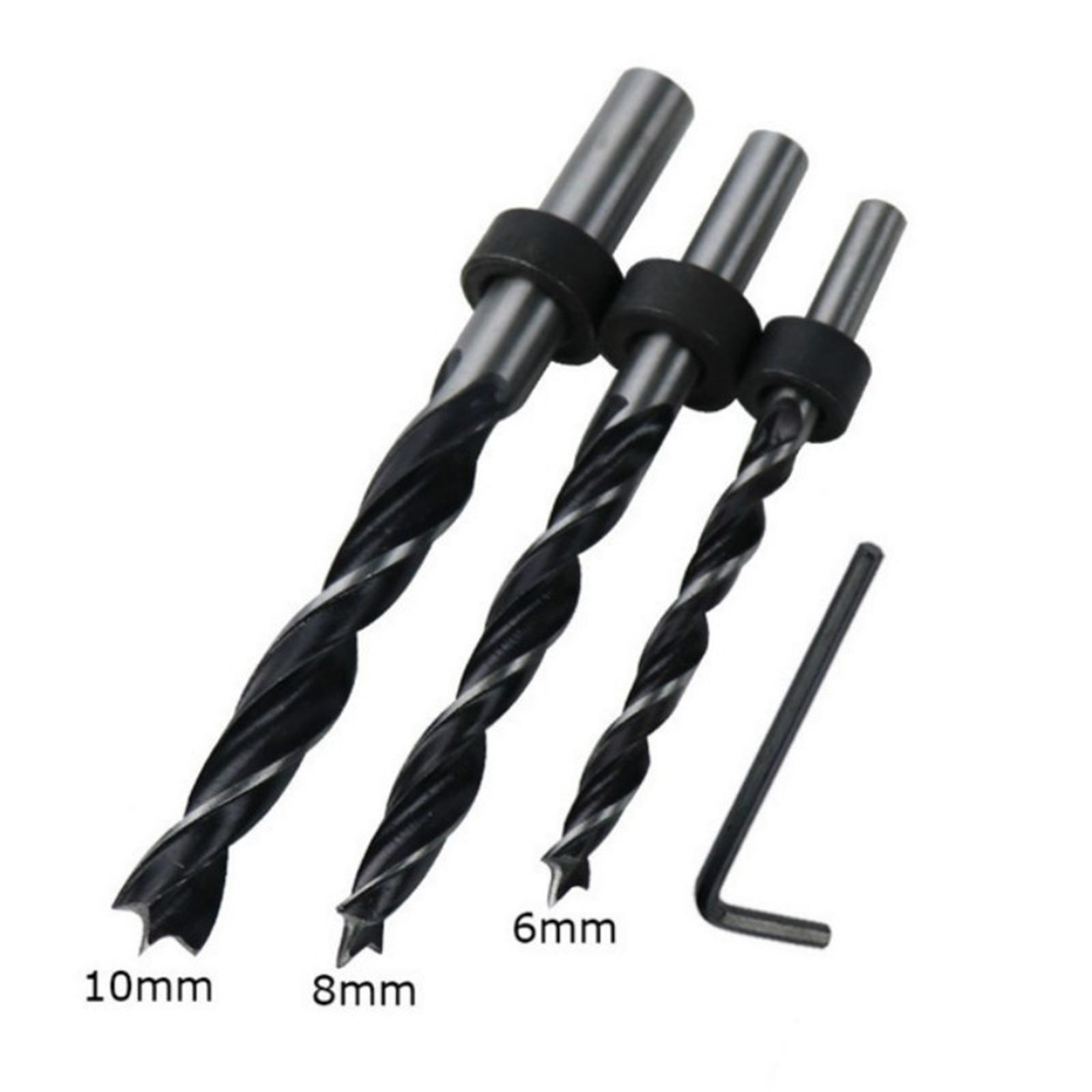 Brad Point Drill Bit Woodworking Tool 6mm/8mm/10mm Woodworking Drill Bit for Joinery