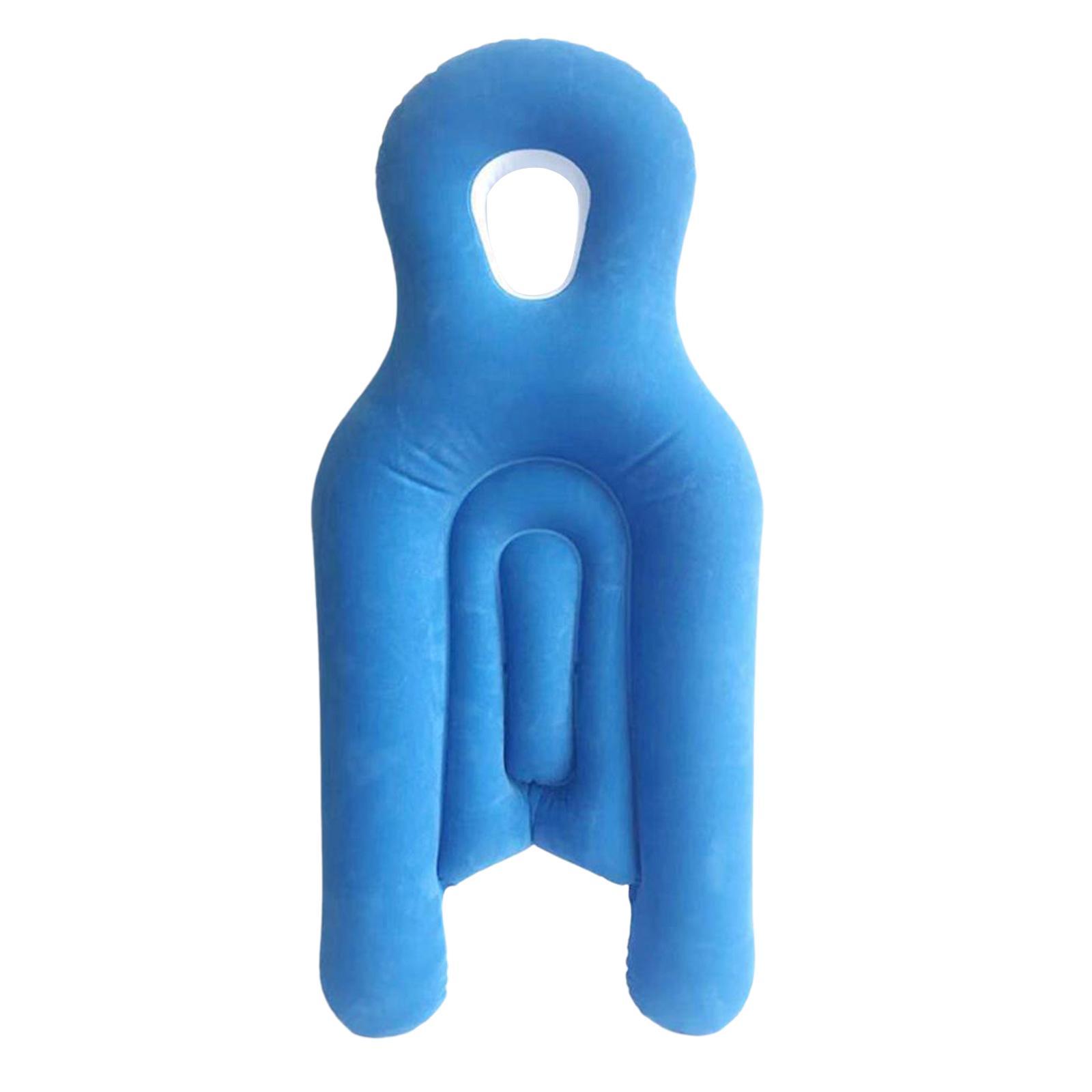 Face Down Pillow Eye Recovery Equipment Comfortable Head and Neck pillow Pillow with Hole Bed Pillow Inflatable for Sleeping Napping