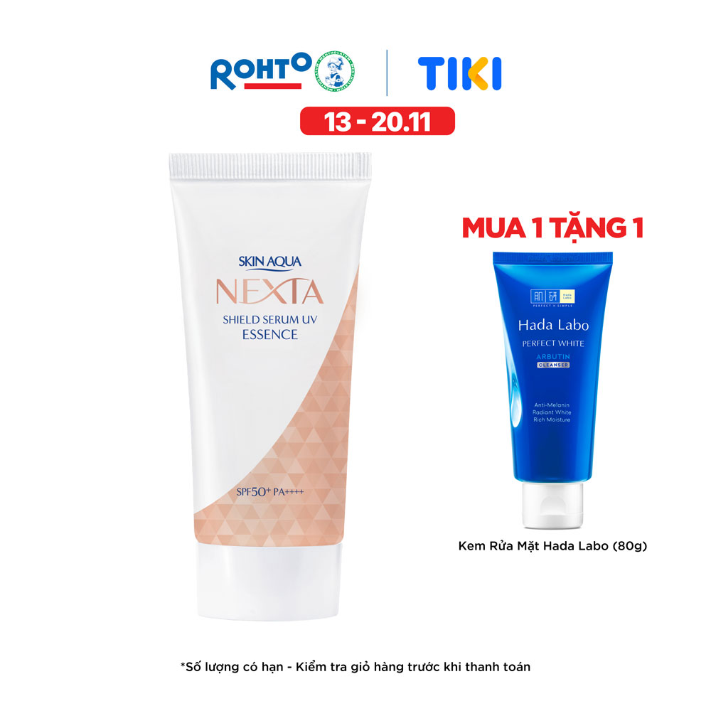 Tinh chất serum chống nắng Skin Aqua Nexta Shield Serum UV Essence SPF50+ PA++++ 50g