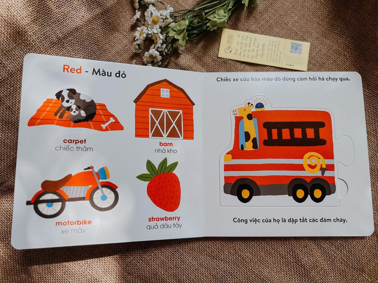 Chuyến Xe Buýt Sắc Màu - Bộ sách đồ chơi -Giúp Bé Phát Triển Từ Vựng Và Nhận Biết Màu Sắc