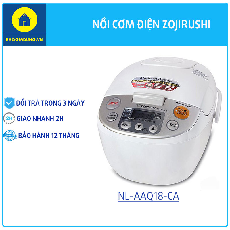 Nồi cơm điện tử Nhật mã NL-AAQ18-CA