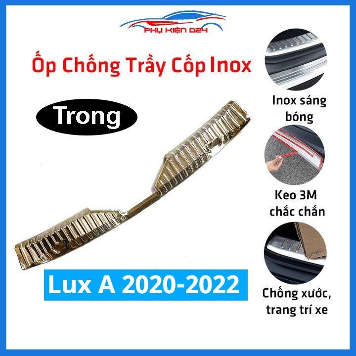 Ốp chống trầy cốp trong INOX dành cho xe Vinfast Lux A 2020-2021-2022