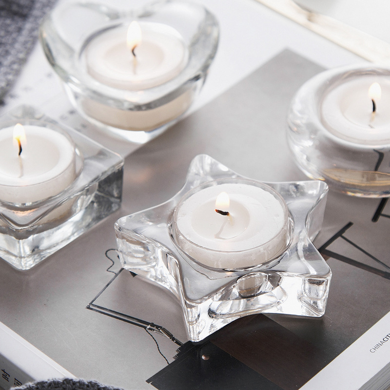 Cốc nến tealight thủy tinh nhiều hình dáng