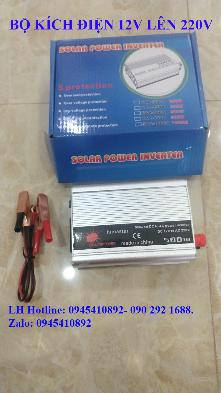 Bộ kích điện ắc quy 12V lên 220V 500W INVERTER