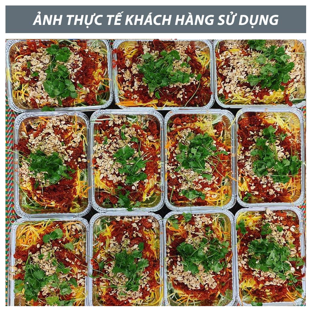 "CAO CẤP" SET 10 HỘP NHÔM 1 NGĂN 2000ml - ĐỰNG THỰC PHẨM DÙNG 1 LẦN