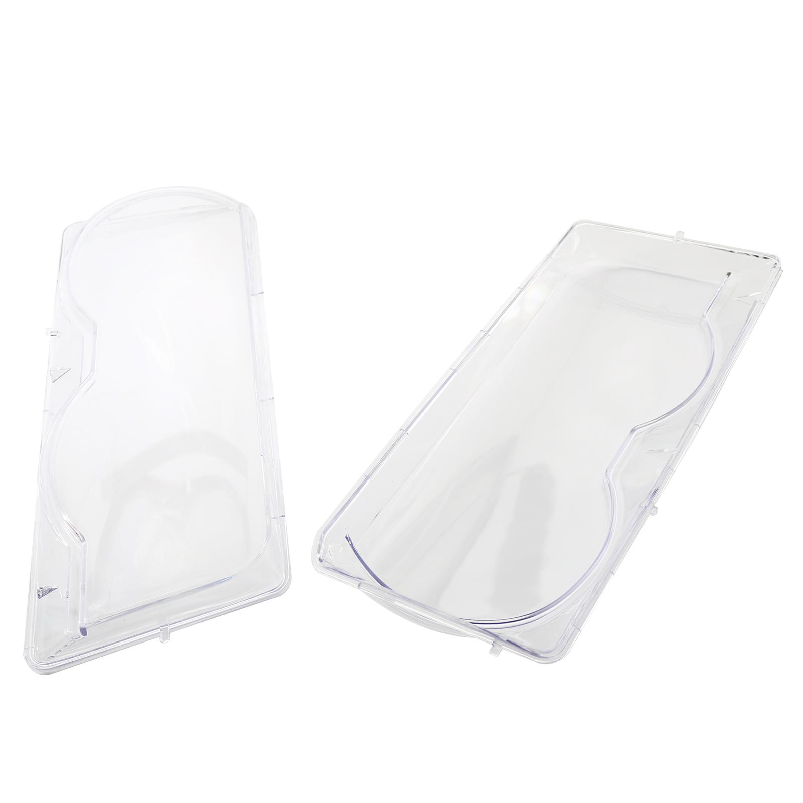 Left & Right Pair Headlight Cover Headlamp Lens Cover Replacement for BMW 7-Series E38 Facelift 1999-2001