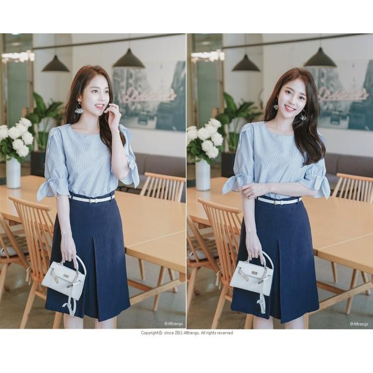 ÁO KIỂU NƠ TAY XINH XẮN