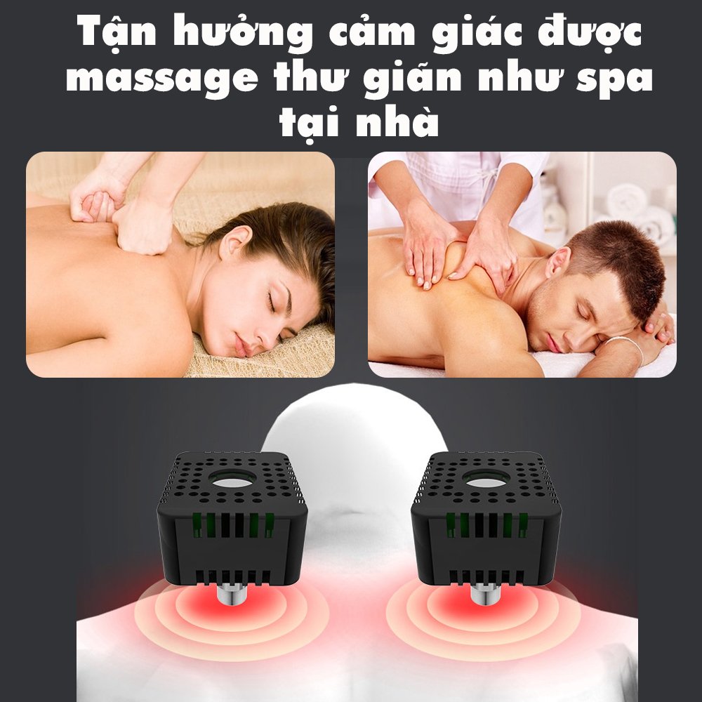 Đai Massage, Miếng Massage Chườm Nóng Lưng Đùi Mông Hông Tay Eo Toàn Thân, Giảm Đau Nhức Học Sinh, Sinh Viên, Người Đi Làm Legaxi