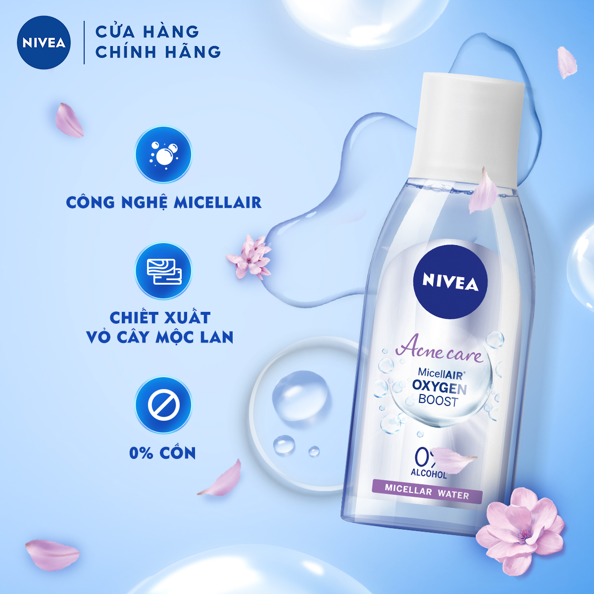 Nước Tẩy Trang NIVEA Acne Care Ngừa Mụn Micellar Water (125ml) - 89270