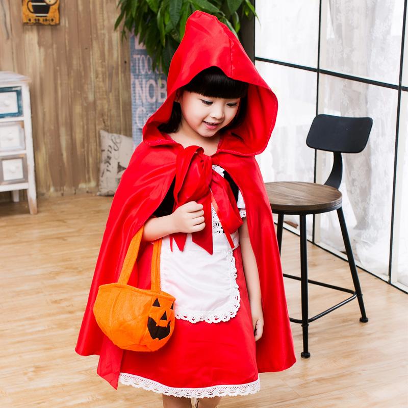 Năm 2021 Cô Bé Quàng Khăn Đỏ Trang Phục Hóa Trang Cho Trẻ Em Bé Gái Công Chúa Váy Halloween Carnival Fantasia Đảng Bé Gái Áo Lạ Mắt