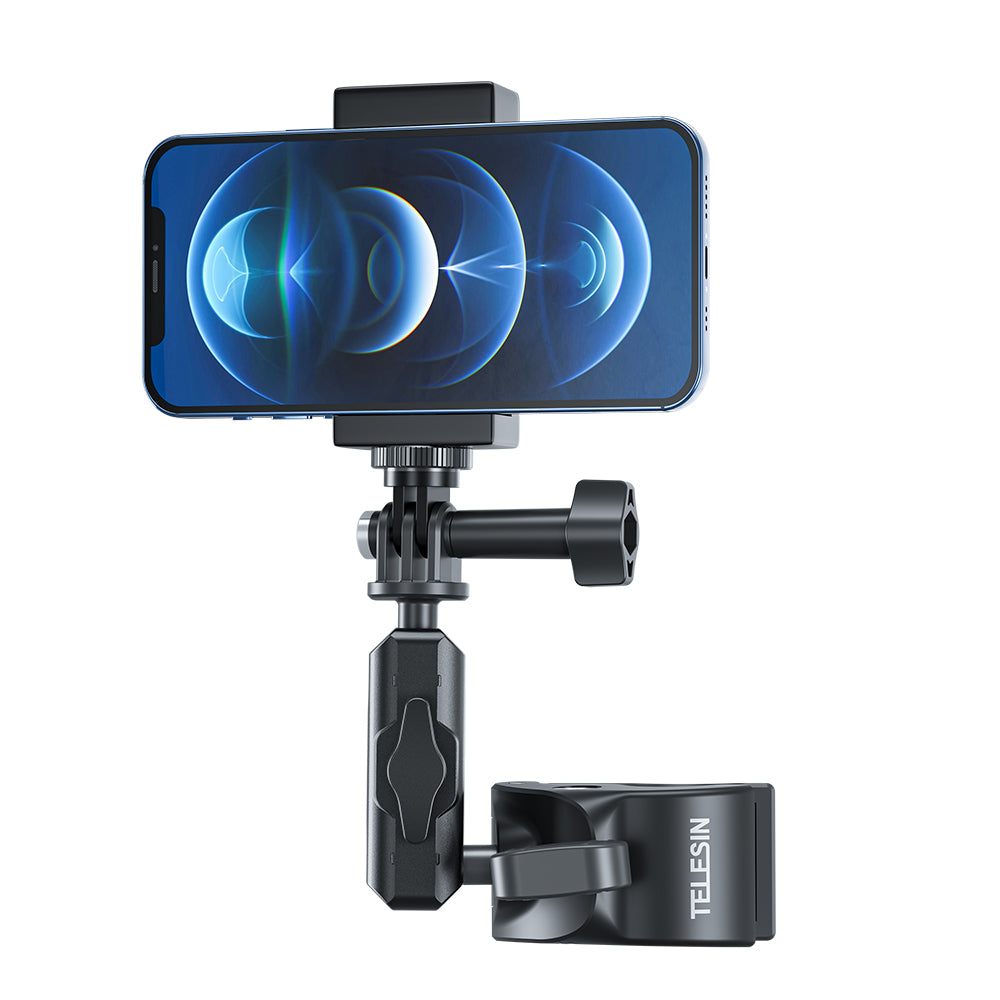 Kẹp Ghi Đông Telesin Cho GoPro, Sjcam, Yi Action, Osmo Action, Điện Thoại Trên xe đạp, xe máy, mô tô
